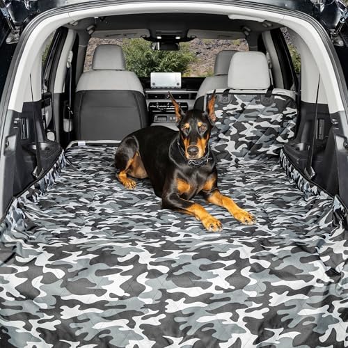 4Knines SUV Cargo Liner for Dogs, Fold Down Seats, Camo Small by 4Knines