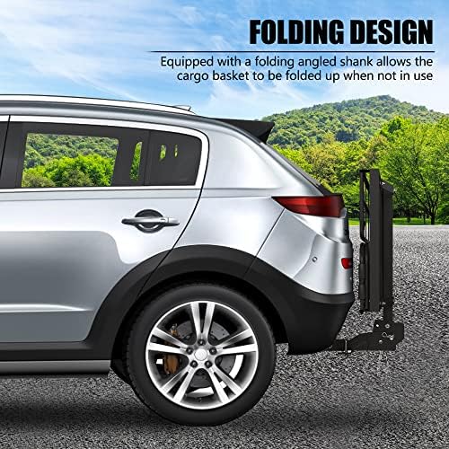 KAIRAY 500 Lbs Heavy Duty Hitch Mount Cargo Carrier 60"x24"x14.4" Folding Rear - Image 4