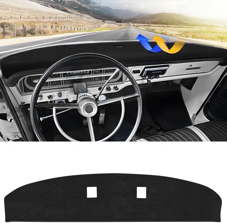 Cartist Dash Cover for Ford F100/ F250/ F350 1967-1972 Dashboard Cover Mat by cartist