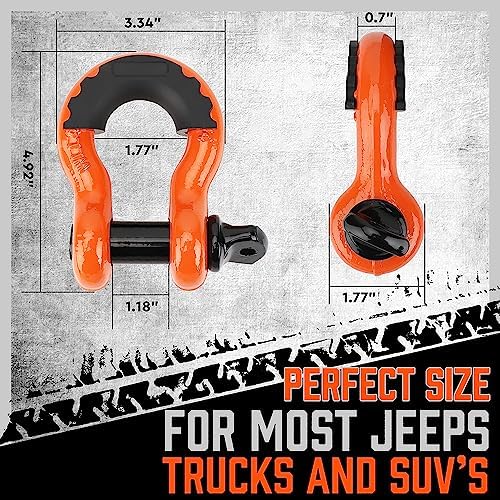 HORUSDY Nylon Heavy Duty Tow Strap Recovery Strap - Image 7