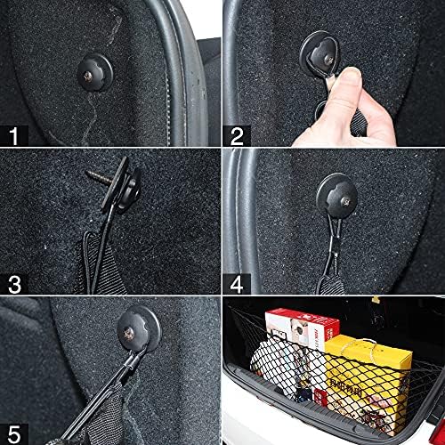 Car Rear Cargo Net, Universal Adjustable Elastic Trunk Cargo Storage Organizer - Image 5