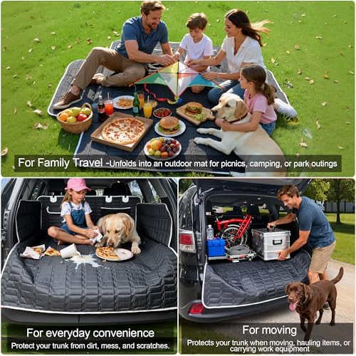 Reliadura SUV Cargo Liner for Dogs, Waterproof Dog Trunk Cover - Image 4