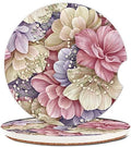 Absorbent Car Cupholder Coaster 2 Pack, Cute Car Coasters by NUGGHU