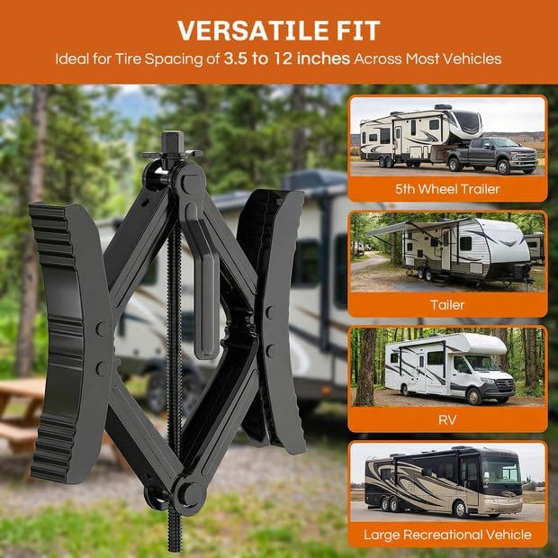 WELLUCK Camper Wheel Chock Stabilizer 2 Sets - Image 2