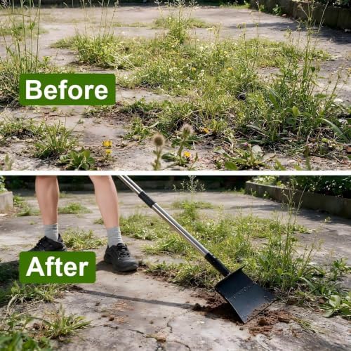 RUTU Garden Flat Shovel with D-Handle, Floor Scraper - Image 4