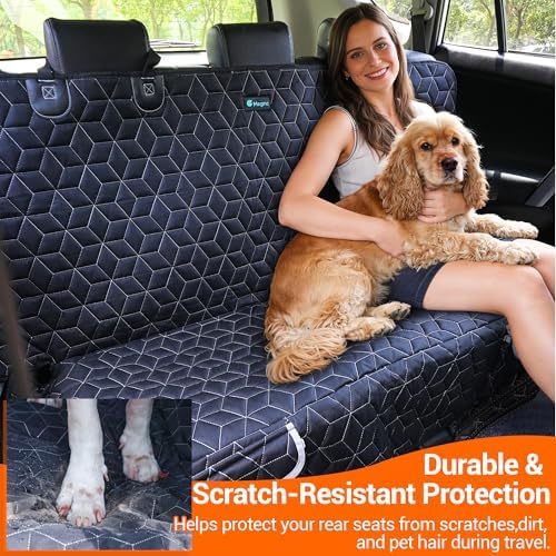 Meginc Dog Car Seat Cover for Back Seat, Waterproof Non-Slip Bench Protector - Image 5