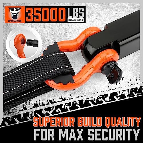 HORUSDY Nylon Heavy Duty Tow Strap Recovery Strap - Image 4