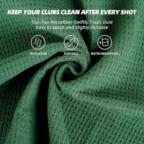 Mile High Life Microfiber Golf Towel 6 Pack Waffle - Image 3