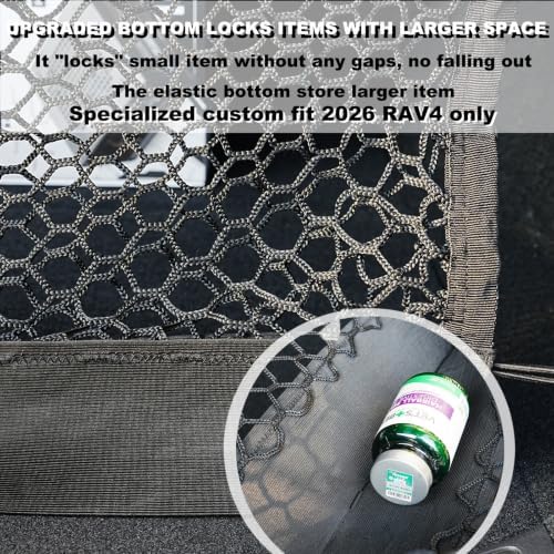 Cargo Net for Toyota RAV4 2026 Car Trunk Rear Tailgate Netting - Image 3