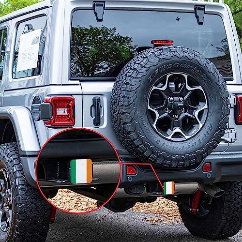 Ireland Flag Trailer Hitch Tube Cover Plug Cap, Irish National Flag Lightweight - Image 7