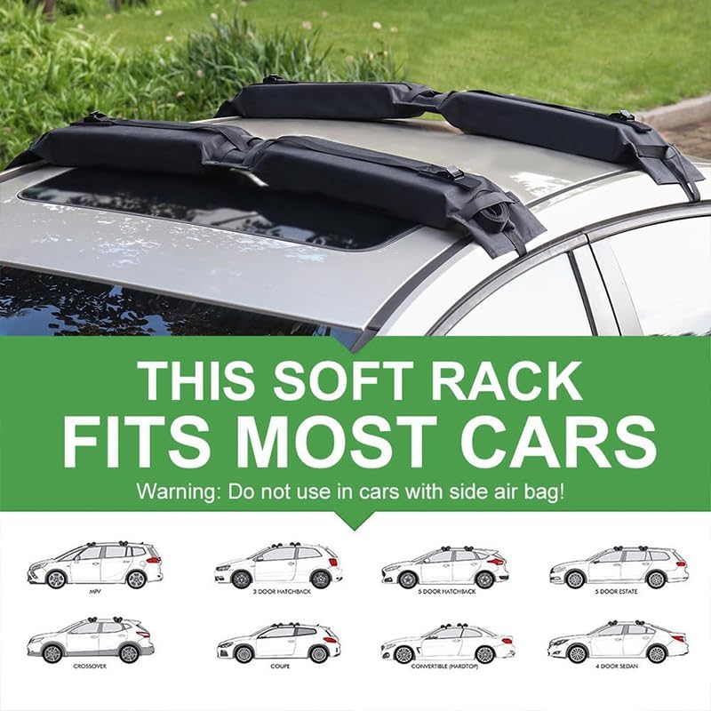 2 Pcs Soft Roof Rack Pads for Nissan Juke Nismo RS 2010-2014 2015 2016 2017 - Image 7