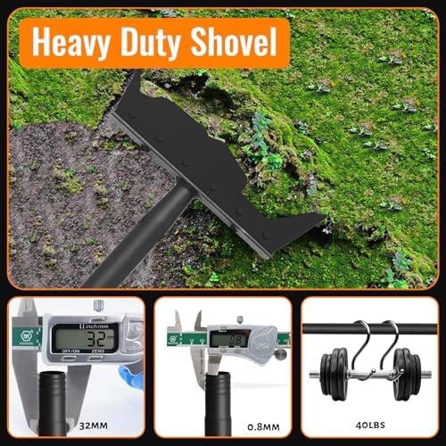 Garden Flat Shovel Scraper, Heavy Duty Outdoor Floor Scraper - Image 3