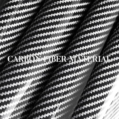 Carbon Fiber Steering Wheel Cover Universal 3pcs Protector Glossy Silver - Image 2