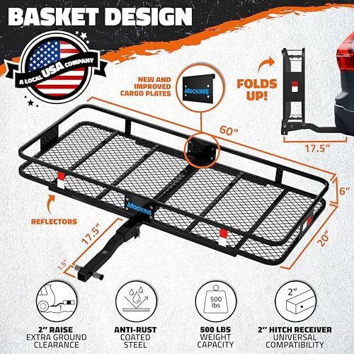 Mockins 500 Lbs. Capacity Folding Luggage Rack - Image 2