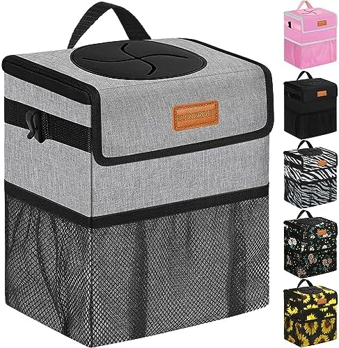ELONGRIVER Leak Proof Car Trash Can by ELONGRIVER
