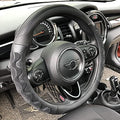 PINCTROT Steering Wheel Cover Great Grip Honeycomb Design 15 Inch All Black by PINCTROT