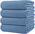POLYTE 430 GSM Poly Blend Microfiber Quick Dry Waffle Bath Towel, 30x60 in by Polyte