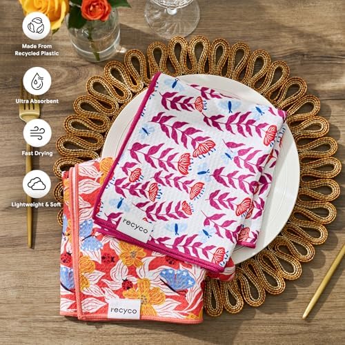 RECYCO Waffle Kitchen Towel Set of 2 - Image 2