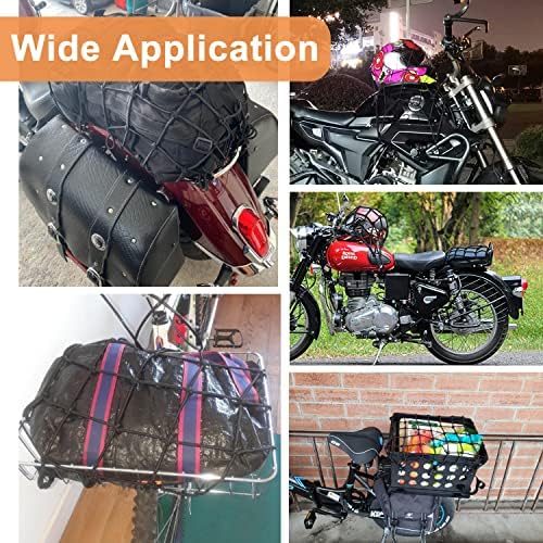2-Pack Bungee Net Motorcycle Cargo Net - Image 6