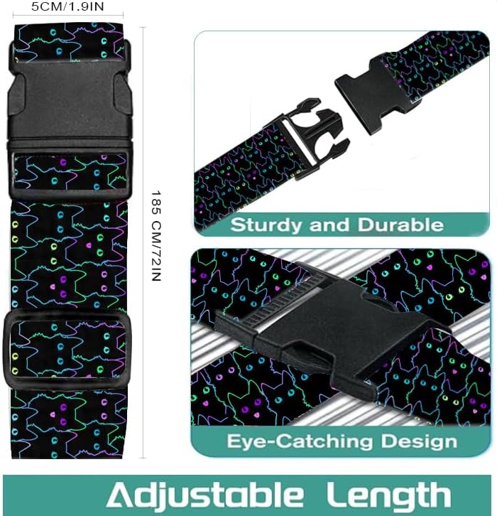 Luggage Straps for Suitcases Travel Belt Accessories, Cute Suitcase Strap - Image 5