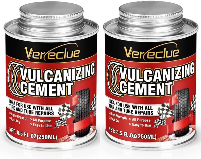 Chemical Vulcanizing Cement, All Purpose Rubber Cement, Heavy Duty Tire Patch by Vereclue