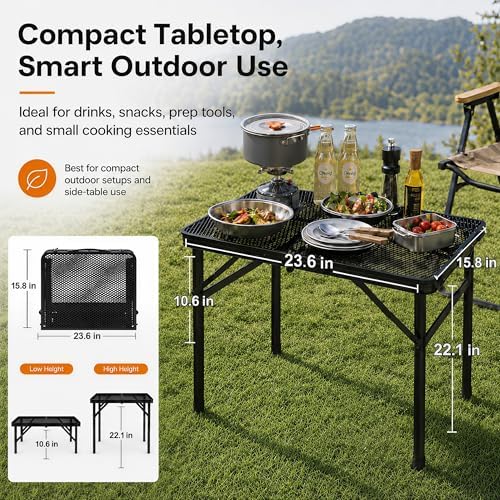 Folding Grill Table Camping Table - Image 2