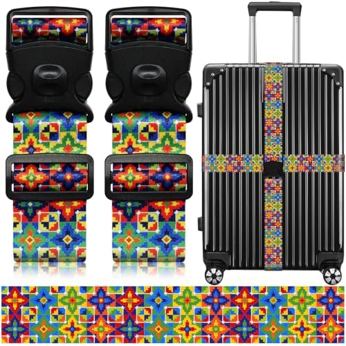 Luggage Straps for Suitcases, Travel Adjustable Belt by ZHOMA
