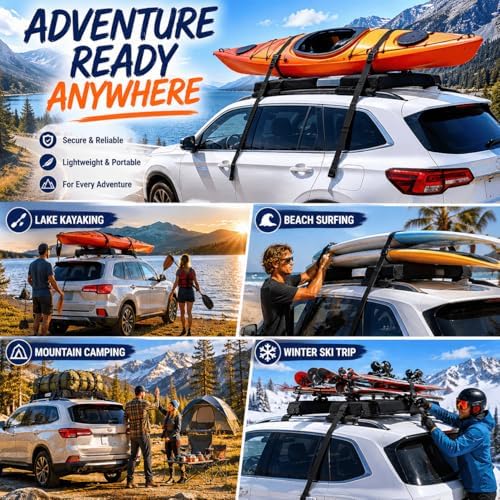 Universal Soft Roof Rack Pads for Rivian R1S Tri-Motor Max Pack AWD 2022-Present - Image 5