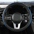 Szttswamp Car Steering Wheel Cover, Microfiber Leather Blue 14.5-15 Inch by Szttswamp