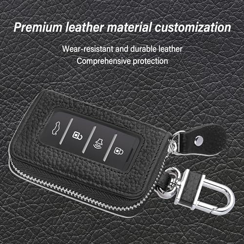 Car Key Fob Case for Replacing Old Key Fob Cover, Genuine Leather Car Key Case - Image 3