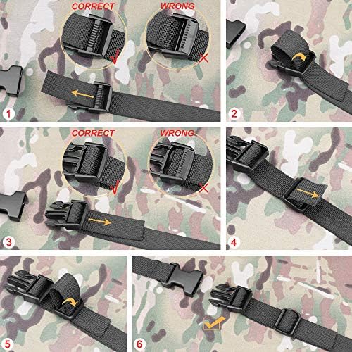 MAGARROW 24" 40" 60" 100" Strap Buckle Packing Straps Adjustable 1-Inch Belt - Image 7