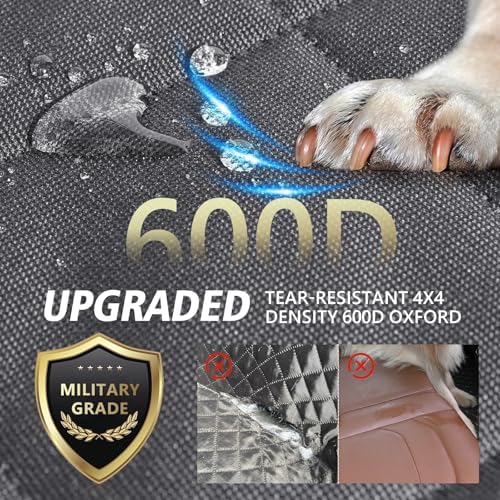 Btefd Back Seat Extender for Dogs, Hard Bottom Dog Hammock for Car & SUV - Image 3