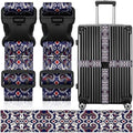 Luggage Straps Suitcase Belts Wide Adjustable Packing Straps, Bright Color by Leehoom