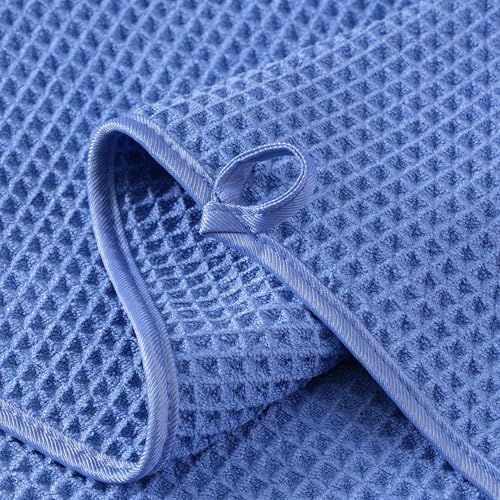 Microfiber Waffle Face Towels, 2 Pieces, Fast Drying, Lint Free 430 GSM - Image 3