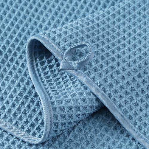 Microfiber Waffle Hand Towels, 4 Pieces, Fast Drying, Lint Free 430 GSM - Image 3