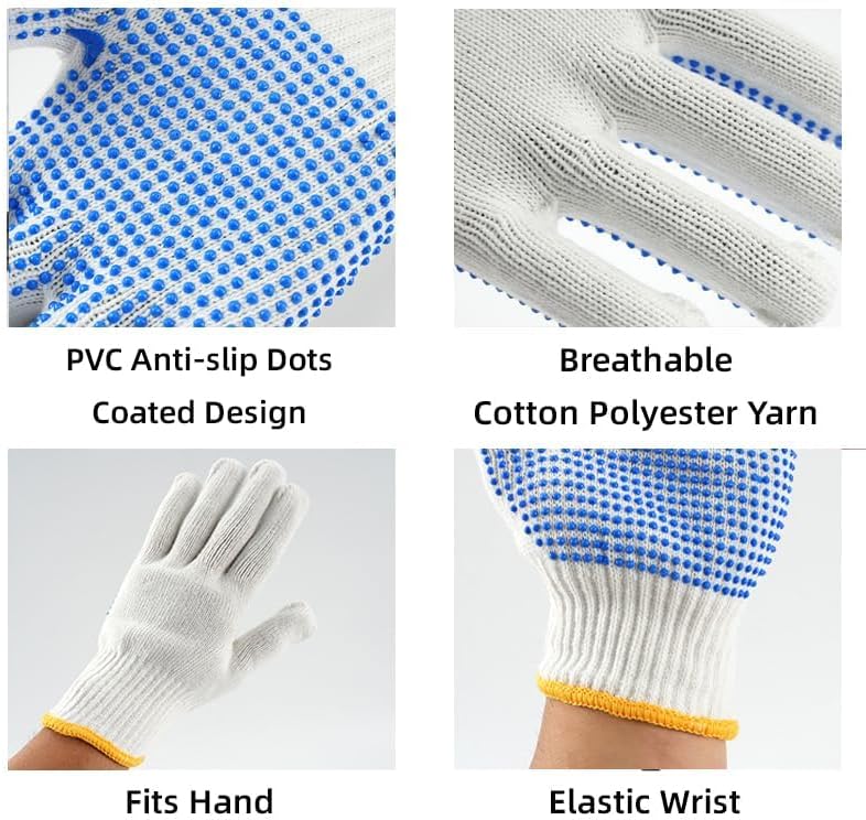 48 Pairs Cotton Work Gloves Bulk - Image 4