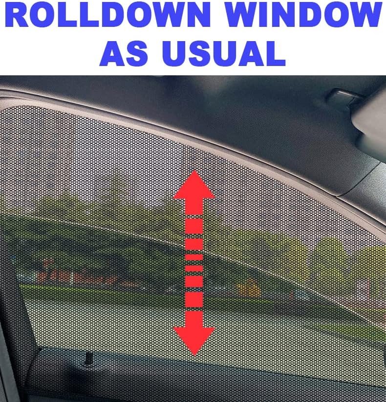 4pcs Universal Car Window Screens Window Screen Sox - Image 4